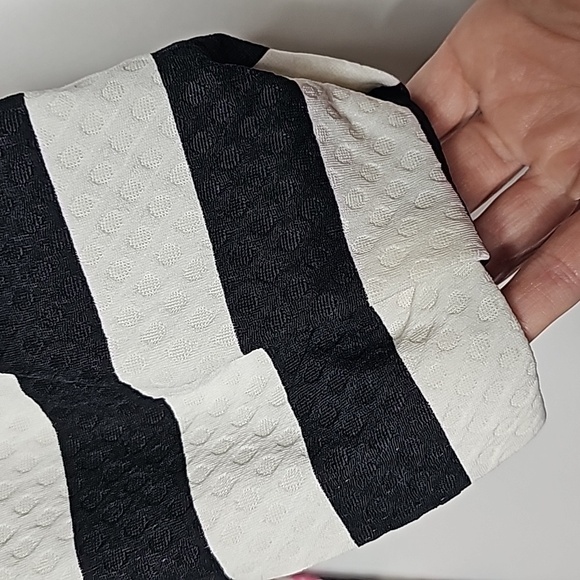 Free People Postmark Linnea striped floral border balloon sleeve tunic top Med - Picture 5 of 9